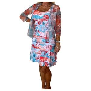 NEW TANGO MANGO bolero jacket in tropical print